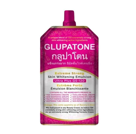 GLUPATONE EXTREME STRONG EMULSION 50 ml with HOMEO CURE BEAUTY CREAM[pack of 2]